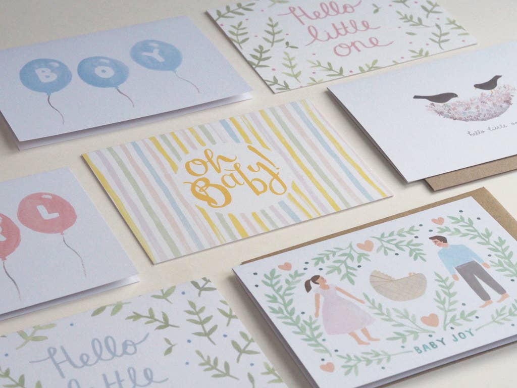 Bundle Of Joy Yellow Sunshine New Baby Card