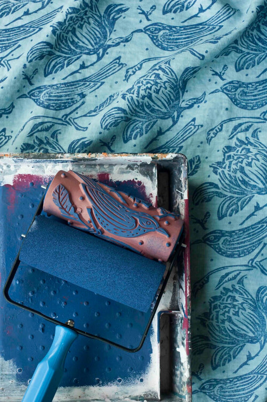 Flock patterned paint roller from The Painted House