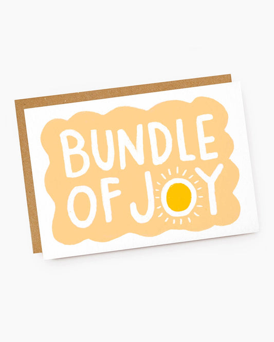 Bundle Of Joy Yellow Sunshine New Baby Card