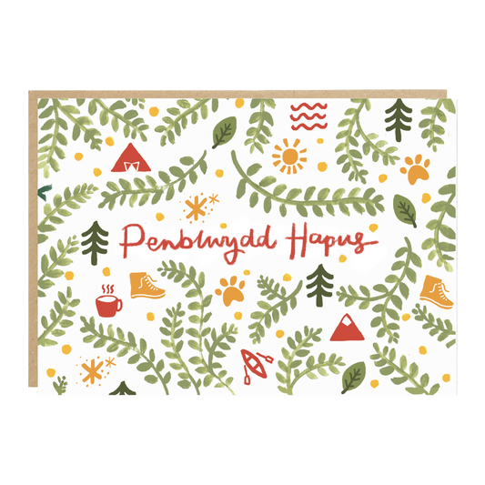 Welsh Language 'Penblwydd Hapus' Birthday Card