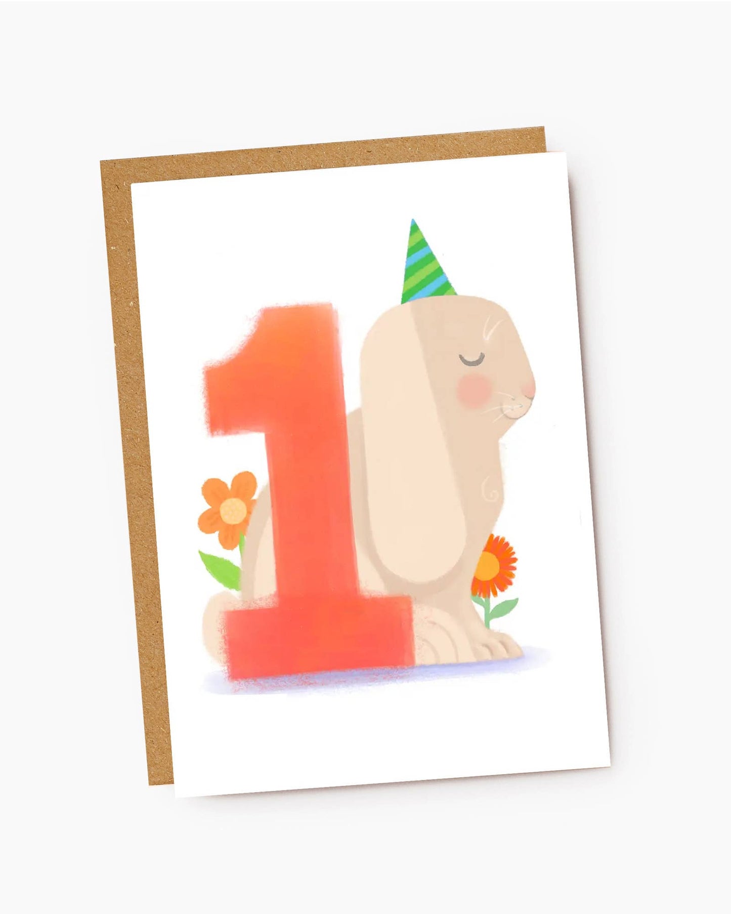 Cute Tortoise - Kids Birthday Card - Age 2
