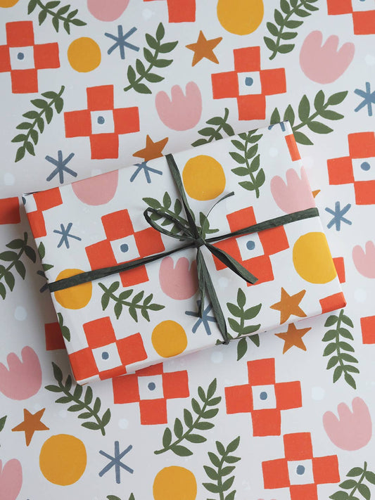 Folk I Gift Wrap