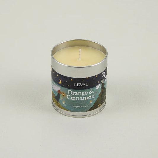 Orange & Cinnamon, Christmas Scented Tin Candle