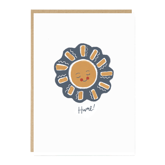 Welsh Language Hwre / Yay Celebration Card
