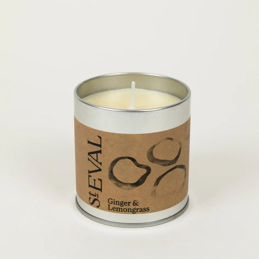 Ginger & Lemongrass, Scented Tin Candle