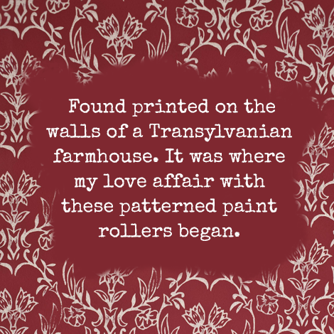 Tapet patterned paint roller from The Painted House