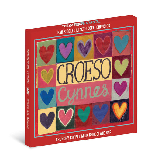 Croeso Cynnes Crunchy Coffee Milk Chocolate Bar