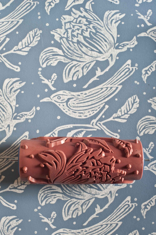 Flock patterned paint roller from The Painted House