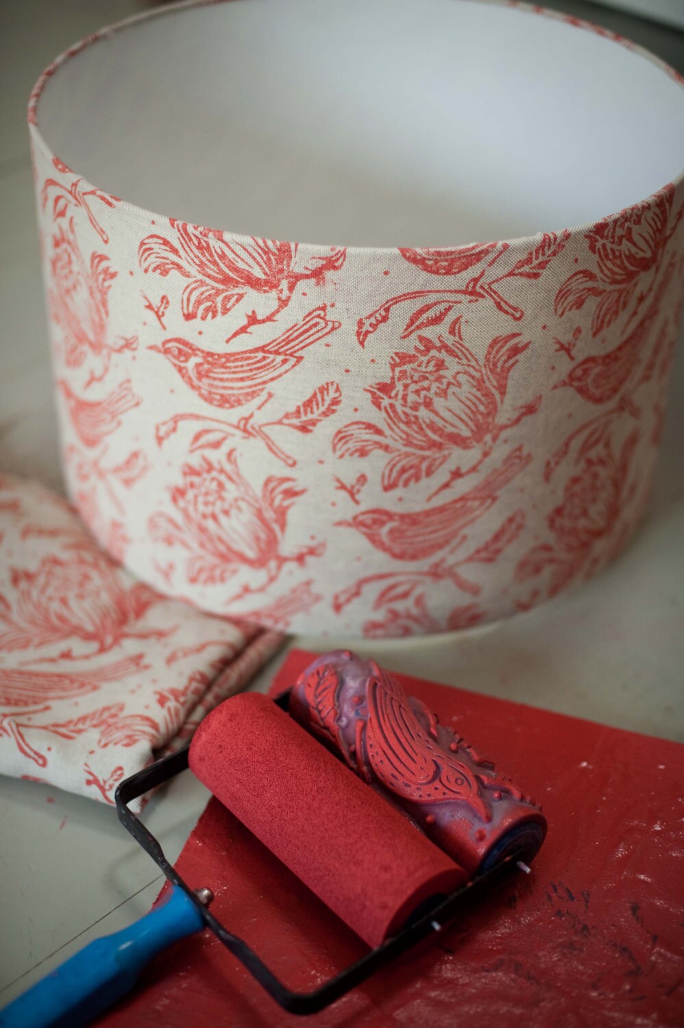 Flock patterned paint roller from The Painted House